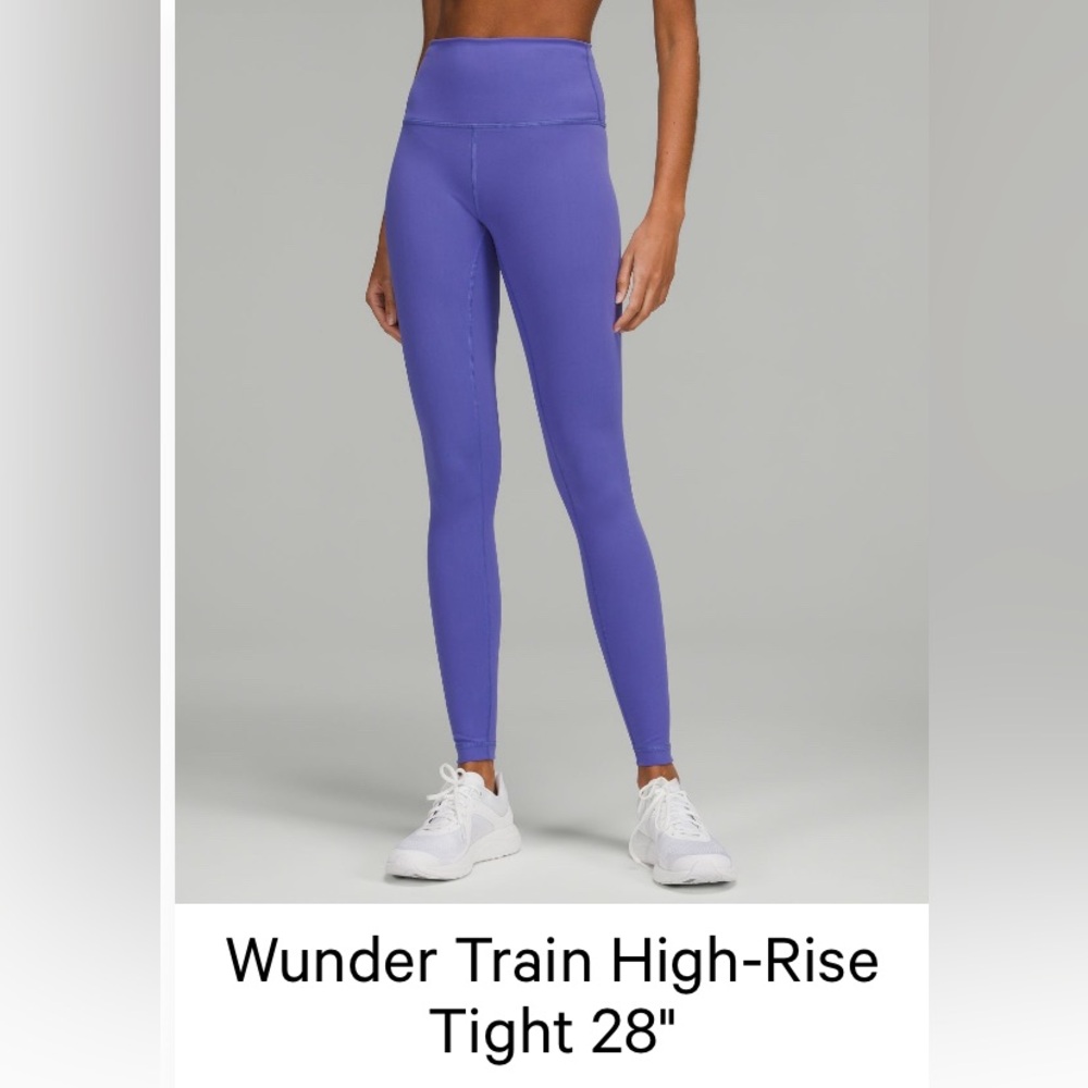 NEW NEVER WORN Lululemon wonder under high-rise SIZE 4. COLOR: Charred Indigo
